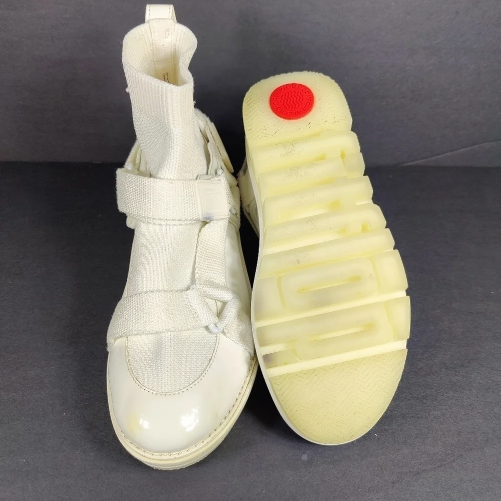 Fitflop Womens Spacer Z-Strap Sneaker Boots Urban White Women's Shoe Size 6